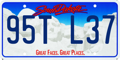 SD license plate 95TL37