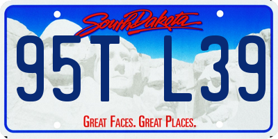 SD license plate 95TL39