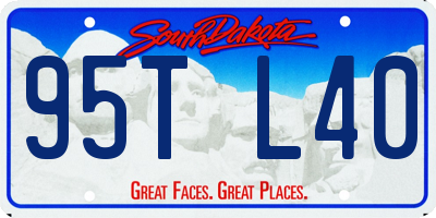 SD license plate 95TL40