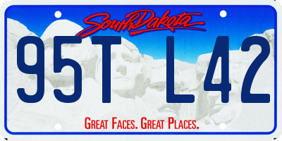 SD license plate 95TL42