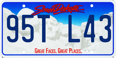 SD license plate 95TL43