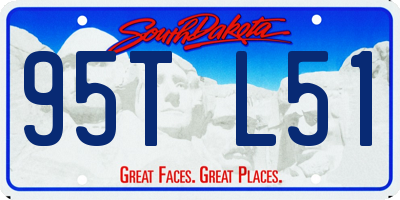 SD license plate 95TL51