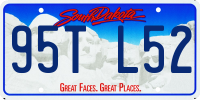 SD license plate 95TL52