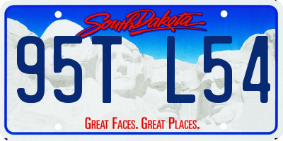 SD license plate 95TL54