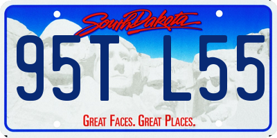 SD license plate 95TL55