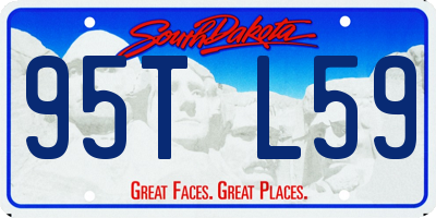 SD license plate 95TL59