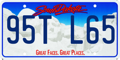 SD license plate 95TL65