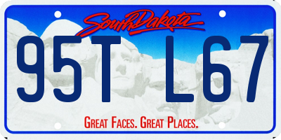 SD license plate 95TL67