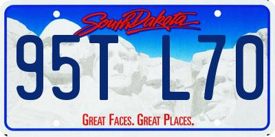 SD license plate 95TL70