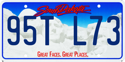 SD license plate 95TL73