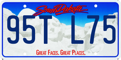 SD license plate 95TL75