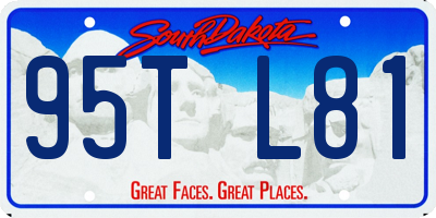 SD license plate 95TL81