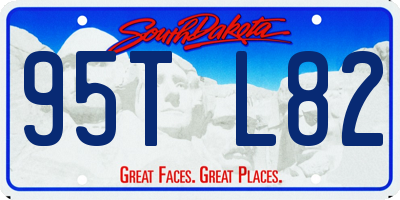 SD license plate 95TL82