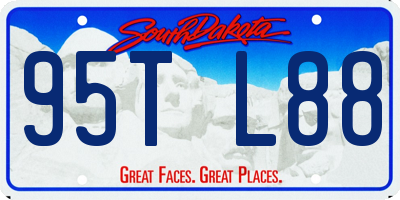 SD license plate 95TL88