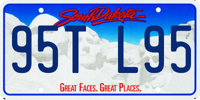 SD license plate 95TL95