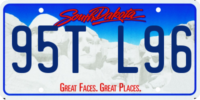 SD license plate 95TL96