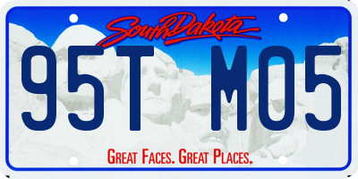 SD license plate 95TM05