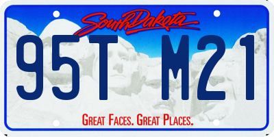 SD license plate 95TM21