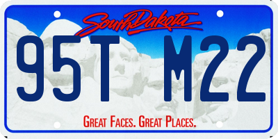 SD license plate 95TM22