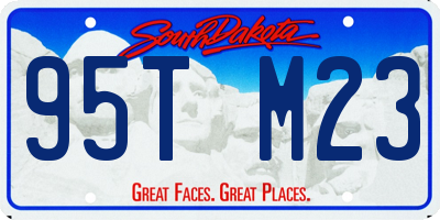 SD license plate 95TM23