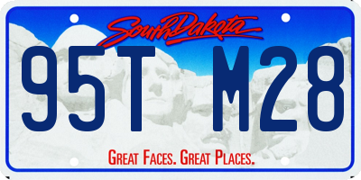 SD license plate 95TM28