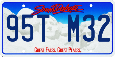 SD license plate 95TM32