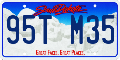 SD license plate 95TM35