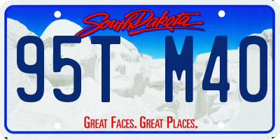 SD license plate 95TM40