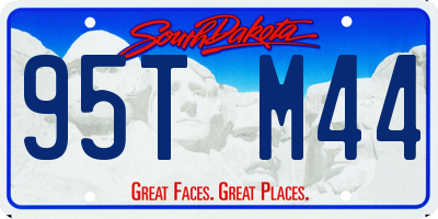 SD license plate 95TM44