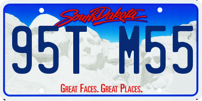 SD license plate 95TM55