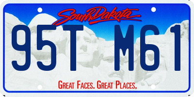 SD license plate 95TM61