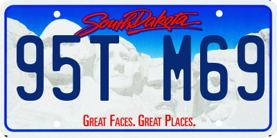 SD license plate 95TM69