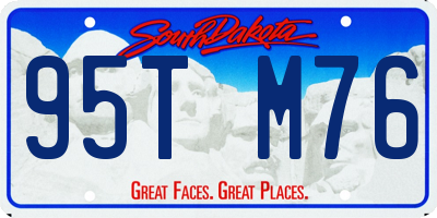 SD license plate 95TM76