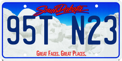 SD license plate 95TN23