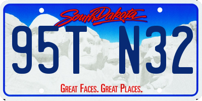 SD license plate 95TN32