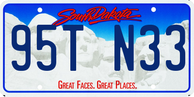 SD license plate 95TN33