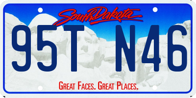 SD license plate 95TN46