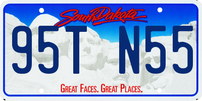 SD license plate 95TN55