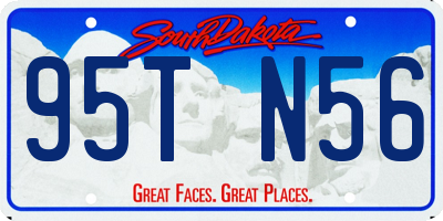 SD license plate 95TN56