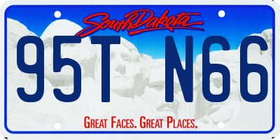 SD license plate 95TN66