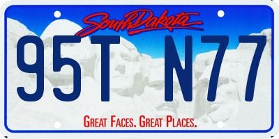 SD license plate 95TN77