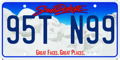 SD license plate 95TN99
