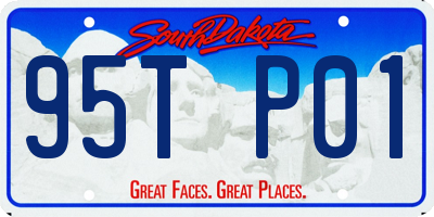 SD license plate 95TP01