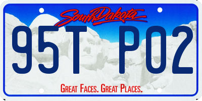 SD license plate 95TP02