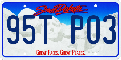 SD license plate 95TP03