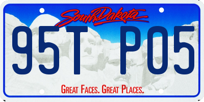 SD license plate 95TP05