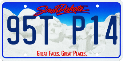 SD license plate 95TP14