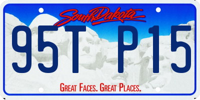 SD license plate 95TP15