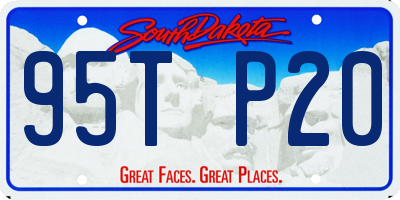 SD license plate 95TP20