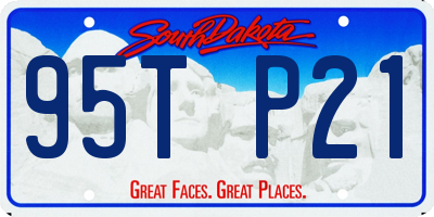 SD license plate 95TP21